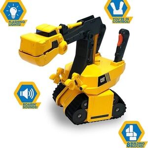 CAT Light & Sound Roaring Excavator Battery Operated Toy
